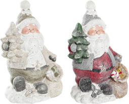 Kerstversiering DKD Home Decor Kerstman Magnesium (27 x 20 x 43 cm) (2 Stuks)