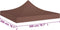 vidaXL - Partytentdak 270 g/m² - 2x2 m UV- en waterbestendig - bruin