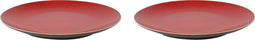 Palmer Bord Lava 21.5 cm Bruin Rood Stoneware 2 stuks