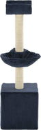 vidaXL - Kattenkrabpaal - met - sisal - krabpalen - 105 - cm - blauw