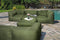 Feel Furniture - Binnen en Buiten bank - Odin - 4 Persoonsbank - Groen - Met Hocker