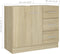 vidaXL - Wastafelkast - 63x30x54 - cm - bewerkt - hout - sonoma - eikenkleurig