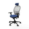 Piqueras y Crespo 3D036N2 - Bureaustoel - Verstelbare hoofdsteun - Marineblauw