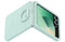 Samsung Galaxy Z Flip6 - Silicone Case - Hoogwaardige Bescherming met Handige Ring - Groen