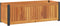 vidaXL - Plantenbak - 80x30x27,5 - cm - massief - acaciahout - en - staal