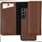 Selencia Hoesje Geschikt voor Samsung Galaxy S21 Plus Hoesje Met Pasjeshouder - Selencia Eny Uitneembare Vegan Lederen Clutch - Bruin