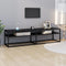vidaXL - Tv-meubel - 160x40x40,5 - cm - gehard - glas - zwartmarmerkleurig