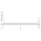 vidaXL - Bedframe - met - hoofd- - en - voeteneinde - metaal - wit - 100x200 - cm