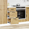 vidaXL - Keuken - onderkast - Kalmar - bewerkt - hout - artisanaal - eikenkleur