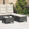 vidaXL - Tuinkrukken - met - kussens - 2 - st - 55x55x36 - cm - poly - rattan - zwart