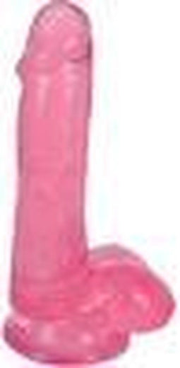 Lollicock Dildo Met Ballen 15 CM - Cherry Ice
