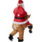 Kerstman Kostuum - Opblaasbaar - One Size Universeel - Rood