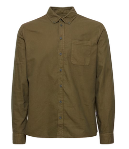 Blend Oxford Overhemd - Normale Pasvorm - Katoenmix - Forest Night - Maat XL