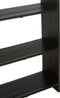 J-Line boekenkast 4 Schappen - gerecycleerd hout - zwart