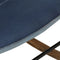 vidaXL - Schommelstoel - met - voetensteun - patchwork - canvas - blauw - denim