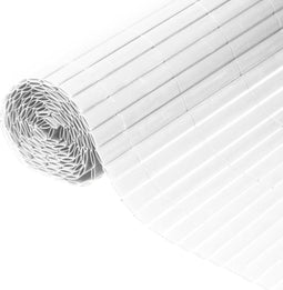 Nature - Tuinscherm - dubbelzijdig - 1 x 3m - PVC - wit - zeer goede afscherming