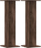 vidaXL - Speakerstandaards - 2 - st - 30x30x95 - cm - bewerkt - hout - bruin - eiken