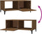 vidaXL - Salontafel - 90x50x40 - cm - bewerkt - hout - bruin - eikenkleur