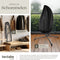 tectake® Ariane - Luxe Hangstoel - Opvouwbaar en draaibaar - Dikke kussens - Donkergrijs