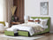 ROCHELLE - Bed opbergruimte - Groen - 160 x 200 cm - Polyester