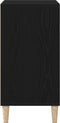 vidaXL - Dressoir - Zwart - Eiken - 57x35x70 - cm - Kunststof - Hout