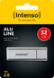 Intenso Alu Line - USB 2.0 - 32GB - Zilver