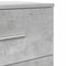 vidaXL - Nachtkastjes - 2 - st - met - 2 - lades - 40x36x50 - cm - betongrijs