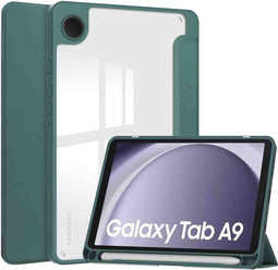 imoshion Tablet Hoes - Geschikt voor Samsung Galaxy Tab A9 8.7 inch - Trifold Hardcase Bookcase - Groen
