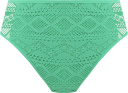 Freya Sundance - High Waist Bikini Brief - Gehaakte overlay - Groen