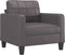 vidaXL Fauteuil - Kunstleer - 60 cm - Grijs