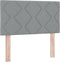 vidaXL - Hoofdbord - met - Diamond - Blokken - Ontwerp - Lichtgrijs - 80 - cm - Stof