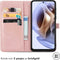 iMoshion Hoesje Geschikt voor Motorola Moto G14 Hoesje Met Pasjeshouder - iMoshion Mandala Bookcase - Rosé Goud