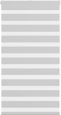 vidaXL - Zebra - rolgordijn - 90x150 - cm - stofbreedte - 85,9 - cm - lichtgrijs