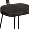vidaXL - Barkrukken - 2 - st - 49x43x88 - cm - massief - mangohout - zwart