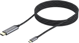 Conceptronic ABBY10G - USB-C naar HDMI kabel - 2 meter - 4K - Grijs