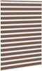 vidaXL - Zebra - rolgordijn - 155x200 - cm - stofbreedte - 150,9cm - polyester - bruin