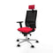Piqueras y Crespo 2D086N2 - Bureaustoel - Hoofdsteun en verstelbare hoogte - Rood