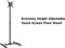 Tv standaard - hoogte instelbaar - tot 42 inch - zwart
