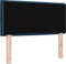 vidaXL - Hoofdbord - met - Lijnenontwerp - - - Blauw - - - 90 - cm - - - Gestoffeerd