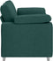 vidaXL - Donkergroene - Loveseat - van - 120 - cm - in - Stof