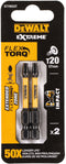 DeWalt DT70533T-QZ - Schroefbit Torx 20 - 15 graden draaivlak - (2 stuks)