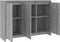 vidaXL - Dressoir - 102x33x75 - cm - bewerkt - hout - grijs - sonoma - eikenkleurig