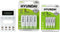Hyundai Batteries - Batterij snel-oplader - met 4x AA en 4x AAA Batterijen