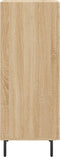 vidaXL - Dressoir - 34,5x34x90 - cm - bewerkt - hout - sonoma - eiken