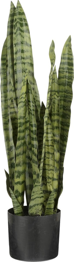 Mica Decorations Sanseveria Kunstplant in Bloempot - H80 x Ø15 cm - Groen