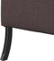 vidaXL - Hoge - Rug - Sofa - Donkerbruin - 109x56x121 - cm - Stof