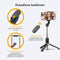 Studio ME - Selfiestick Universeel - Tripod 100 cm - 360° Rotatie - Bluetooth Afstandsbediening - Zwart