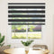 vidaXL - Zebra - rolgordijn - 125x100 - cm - stofbreedte - 120,9 - cm - zwart