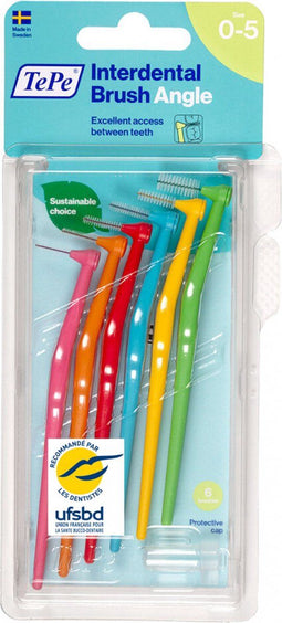 TePe Angle Interdentale Ragers Mixed Pack ISO maat 1 - 6 – (0,4 mm – 0,8 mm)