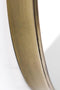 Ronde wandspiegel met touw - ø63x3,5 cm - Antique gold/zwart - Metaal/touw